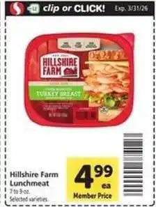 Safeway Hillshire Farm Lunchmeat offer
