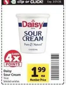 Safeway Daisy Sour Cream offer
