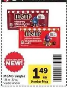 Safeway M & M' s Singles offer