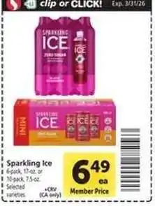 Safeway Sparkling Ice offer