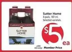 Safeway Sutter Home offer