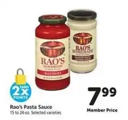 Safeway Rao's Pasta Sauce offer