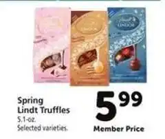 Safeway Spring Lindt Truffles offer