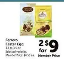 Safeway Ferrero Easter Egg offer
