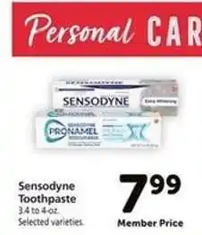 Safeway Sensodyne Toothpaste offer