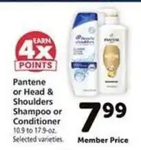 Safeway Pantene or Head & Shoulders Shampoo or Conditioner offer