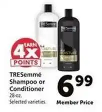 Safeway Tresemme Shampoo or Conditioner offer