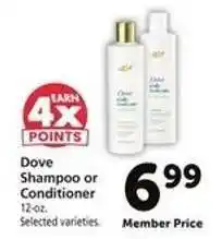 Safeway Dove Shampoo or Conditioner offer