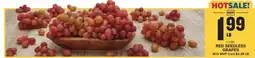 Food Lion Large Red Seedless Grapes offer