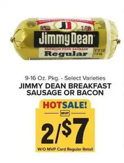 Food Lion Jimmy Dean Breakfast Sausage or Bacon offer