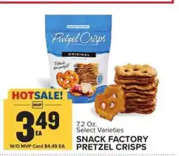 Food Lion Snack Factory Pretzel Crisps offer