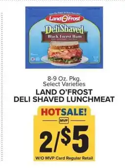Food Lion Land O'Frost Deli Shaved Lunchmeat offer