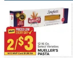 Food Lion Mueller's Pasta offer