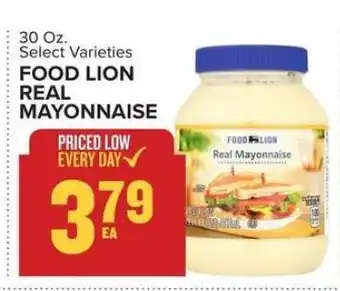 Food Lion FOOD LION REAL MAYONNAISE offer