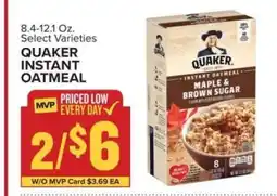 Food Lion Quaker Instant Oatmeal offer