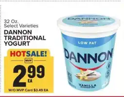 Food Lion Dannon Traditional Yogurt offer