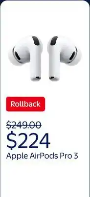 Walmart Apple AirPods Pro 3 offer