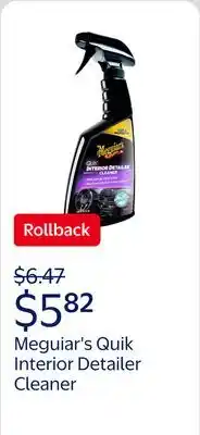 Walmart Meguiar's Quik Interior Detailer Cleaner, G13616 offer