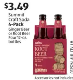 Aldi Summit Craft Soda 4-Pack Ginger Beer or Root Beer offer