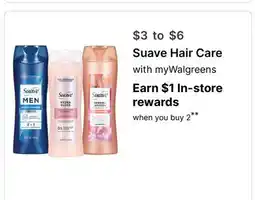 Walgreens Suave Hair Care offer