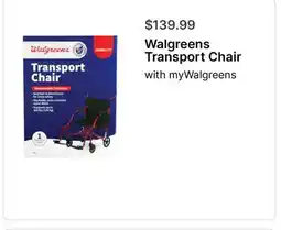 Walgreens Walgreens Transport Chair offer