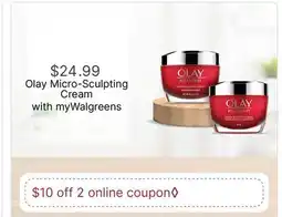 Walgreens Olay Micro-Sculpting Cream offer