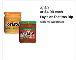 Walgreens Lay's or Tostitos Dip offer