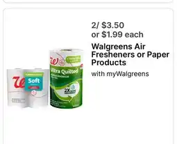 Walgreens Walgreens Air Fresheners or Paper Products offer