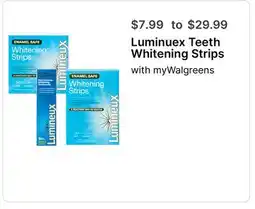 Walgreens Luminuex Teeth Whitening Strips offer