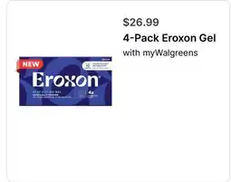 Walgreens 4-Pack Eroxon Gel offer