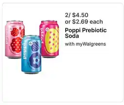 Walgreens Poppi Prebiotic Soda offer