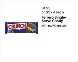 Walgreens Ferrero Single-Serve Candy offer