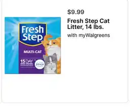 Walgreens Fresh Step Cat Litter, 14 lbs offer
