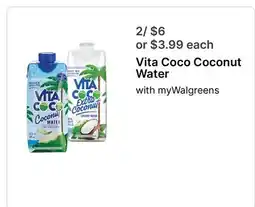 Walgreens Vita Coco Coconut Water offer