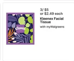 Walgreens Kleenex Facial Tissue offer