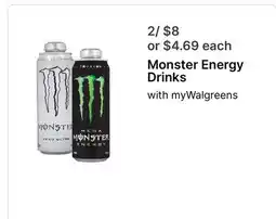 Walgreens Monster Energy Drinks offer