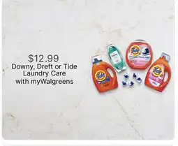 Walgreens Downy, Dreft or Tide Laundry Care offer