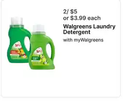 Walgreens Walgreens Laundry Detergent offer