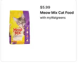 Walgreens Meow Mix Cat Food offer