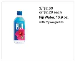 Walgreens Fiji Water, 16.9 oz offer