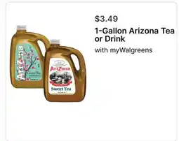 Walgreens 1-Gallon Arizona Tea or Drink offer