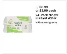 Walgreens 24-Pack Nice! Purified Water offer