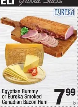 Super King Markets Egyptian Rummy or Eureka Smoked Canadian Bacon Ham offer