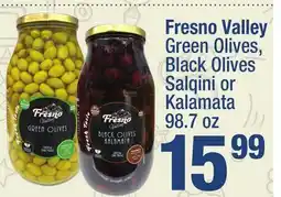 Super King Markets Fresno Valley Green Olives, Black Olives Salqini or Kalamata offer
