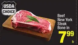 Super King Markets Beef New York Steak offer