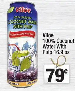 Super King Markets Viloe 100% Coconut Water With Pulp offer
