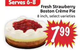 Foodmaxx Fresh Strawberry Boston Crème Pie offer