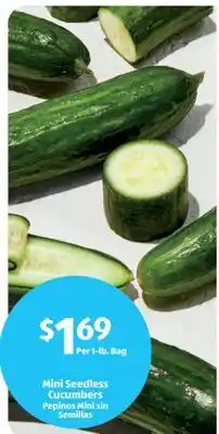 Aldi Mini Seedless Cucumbers offer