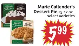 Foodmaxx Marie Callender's Dessert Pie offer