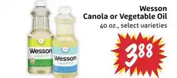 Foodmaxx Wesson Canola or Vegetable Oil offer